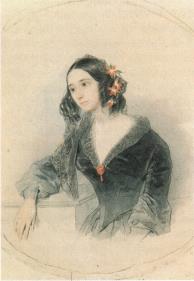 Е. П. Ростопчина. Акварель П. Ф. Соколова. 1842—43